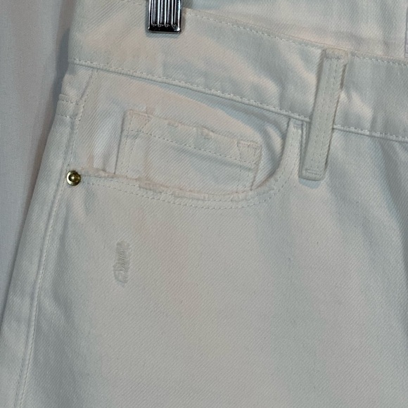 Frame Le Garcon Mid Rise Straight Fit Jeans - White - size 24 - Picture 4 of 9